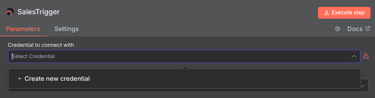 New Credentials (placeholder)